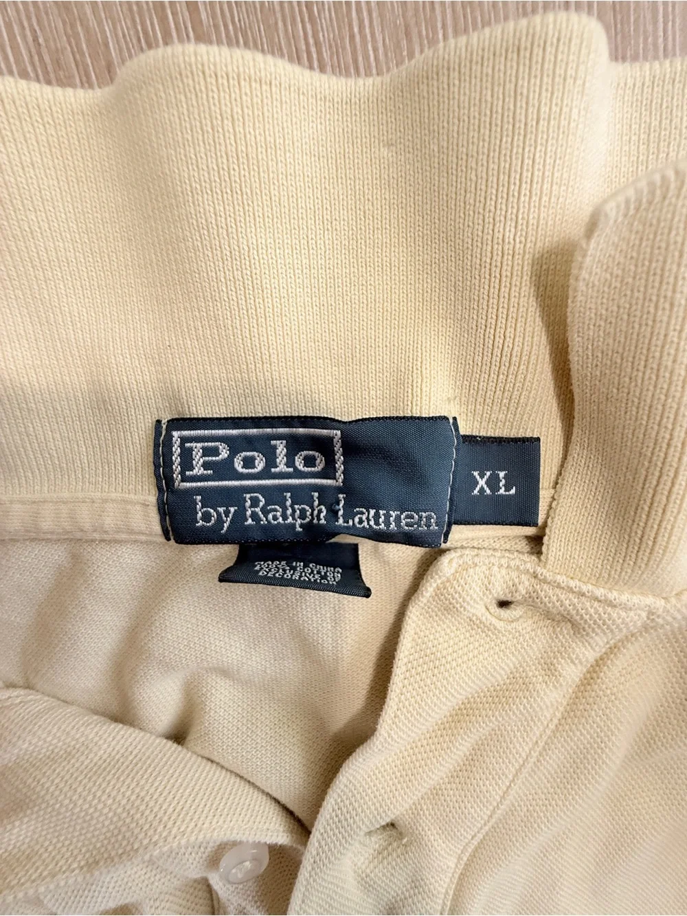 Polo by Ralph Lauren XL Beige Polo Shirt